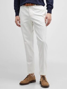 Brunello Cucinelli Italian Fit Cotton Chino Pants – IT 50 / W34 – Made in Italy